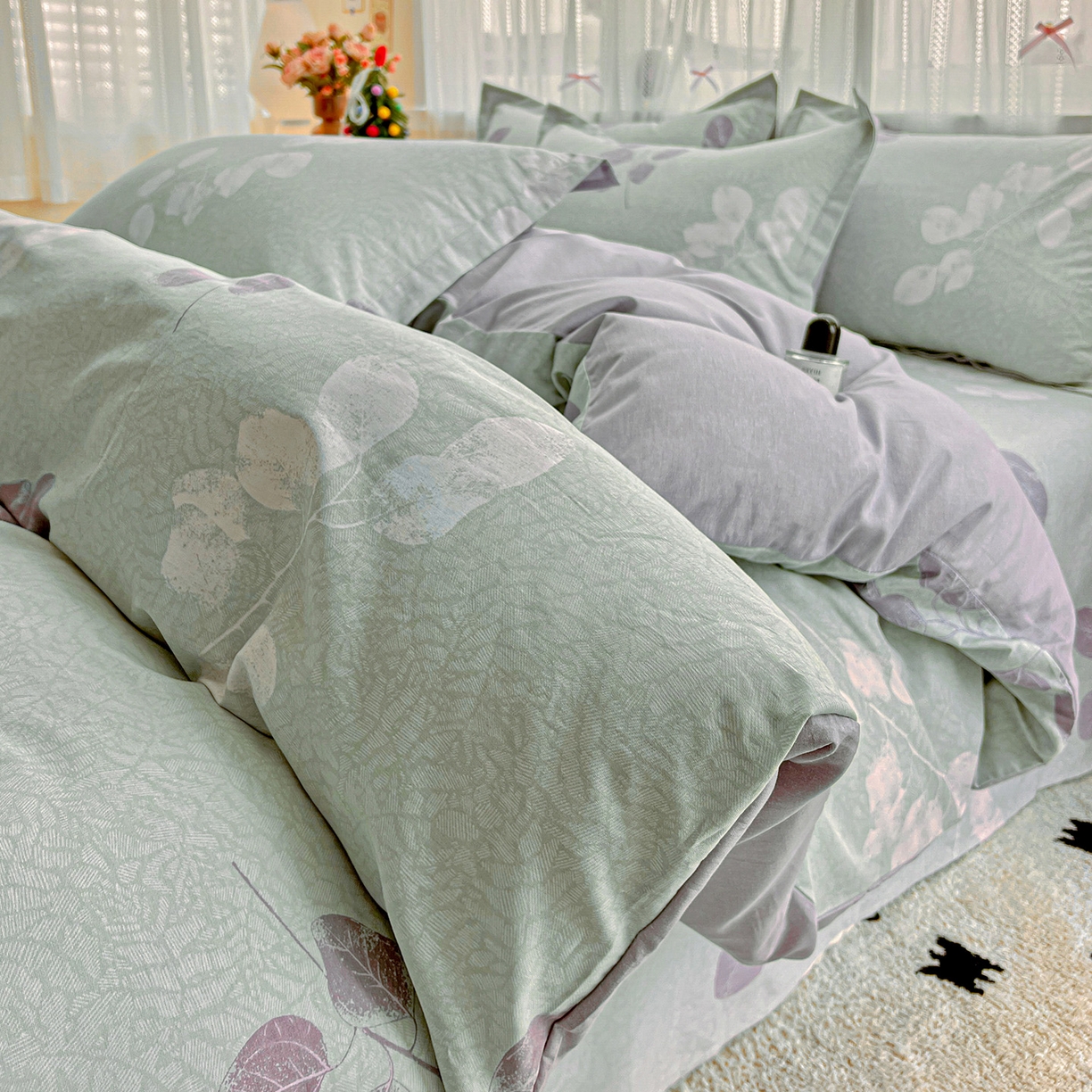 91家纺网 家纺一手货源 找家纺 （总）依庭 2025春夏新款12868全棉纯棉印花卡通系列单被套 被套单件