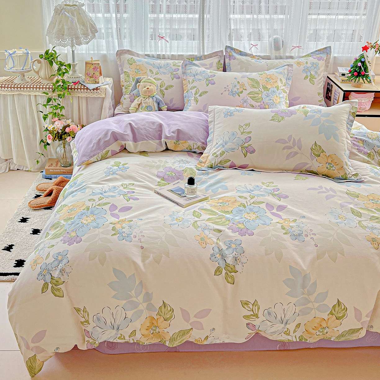 91家纺网 家纺一手货源 找家纺 （总）依庭 2025春夏新款12868全棉纯棉印花卡通系列单被套 被套单件