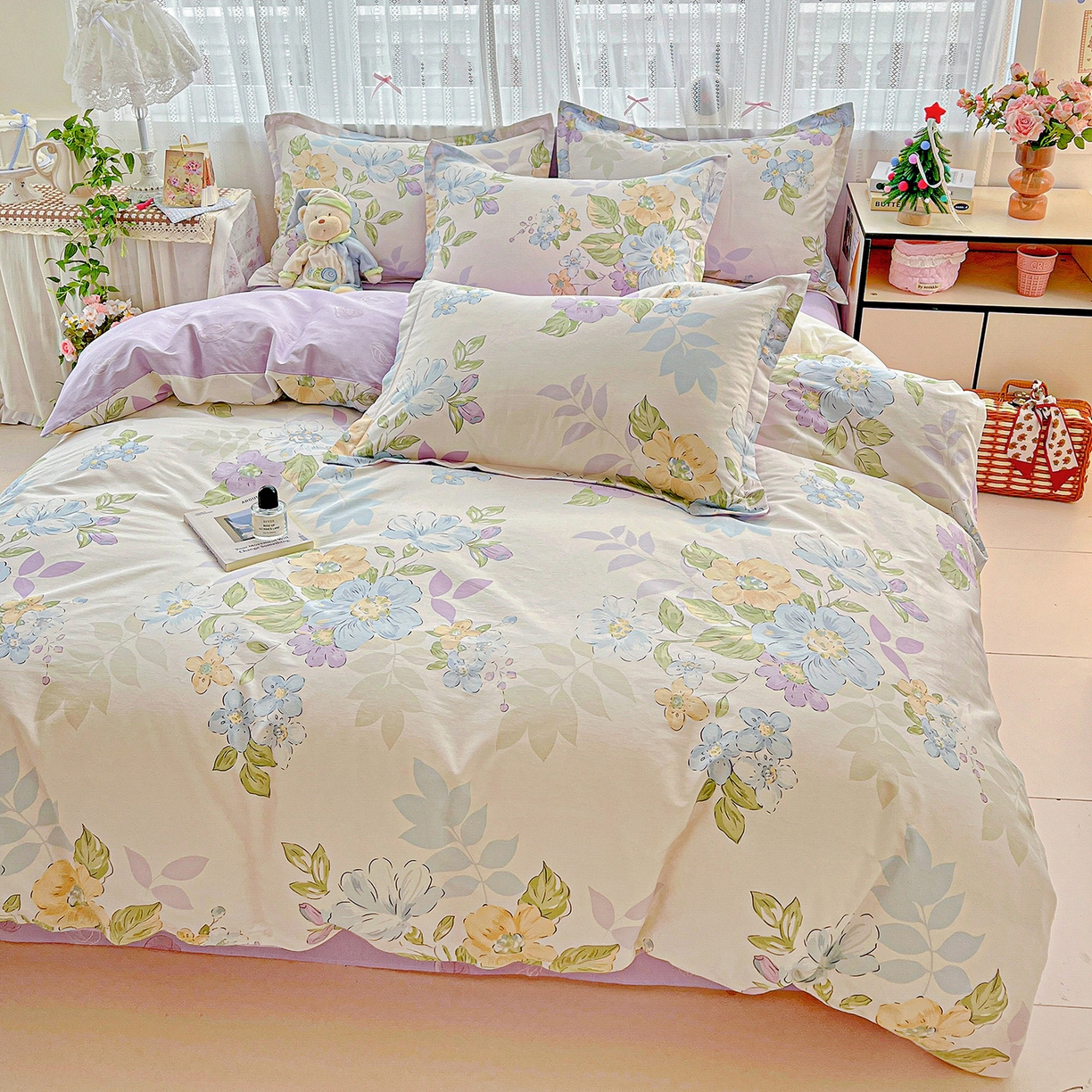 91家纺网 家纺一手货源 找家纺 （总）依庭 2025春夏新款12868全棉纯棉印花卡通系列单被套 被套单件