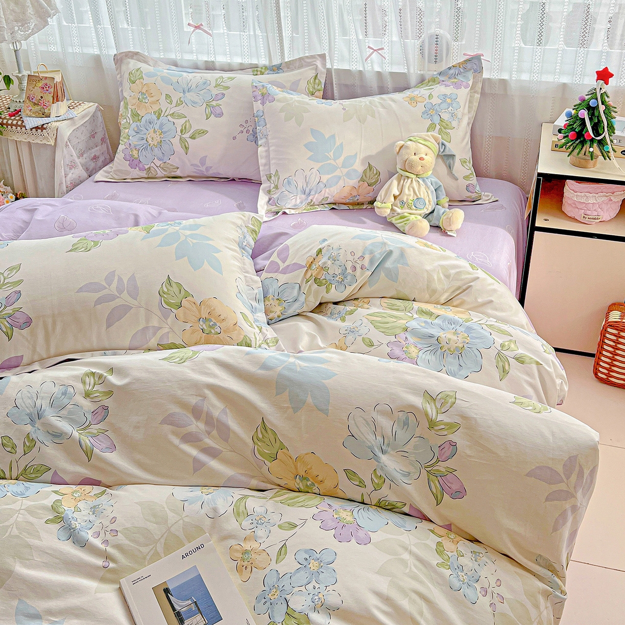 91家纺网 家纺一手货源 找家纺 （总）依庭 2025春夏新款12868全棉纯棉印花卡通系列单被套 被套单件