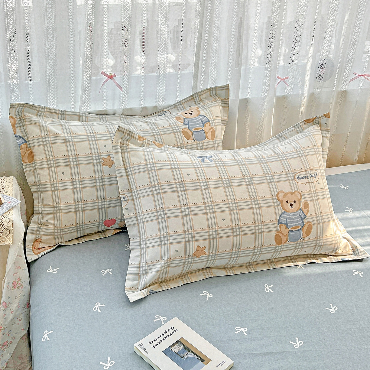 91家纺网 家纺一手货源 找家纺 依庭 2025春夏新款12868全棉纯棉印花卡通系列单被套 被套单件 浮云初梦