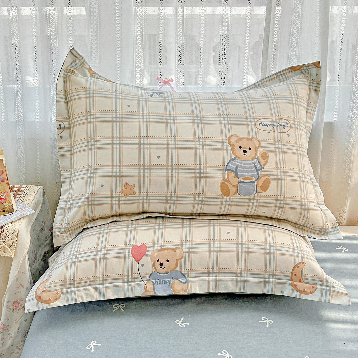 91家纺网 家纺一手货源 找家纺 依庭 2025春夏新款12868全棉纯棉印花卡通系列单被套 被套单件 浮云初梦