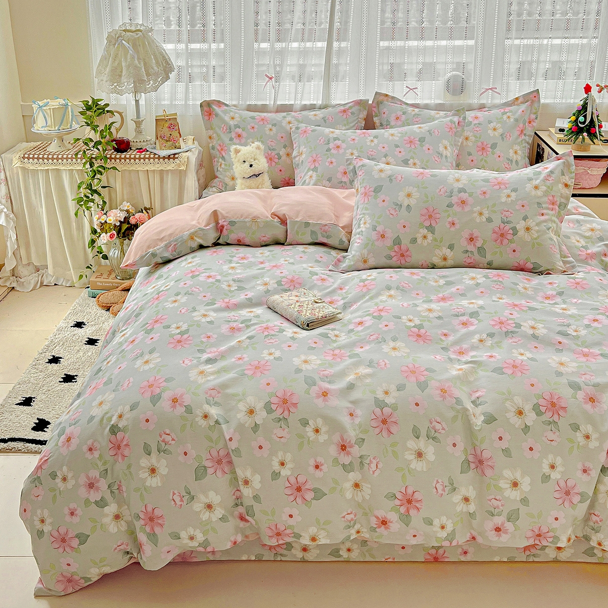 91家纺网 家纺一手货源 找家纺 依庭 2025春夏新款12868全棉纯棉印花卡通系列单被套 被套单件 江南小调