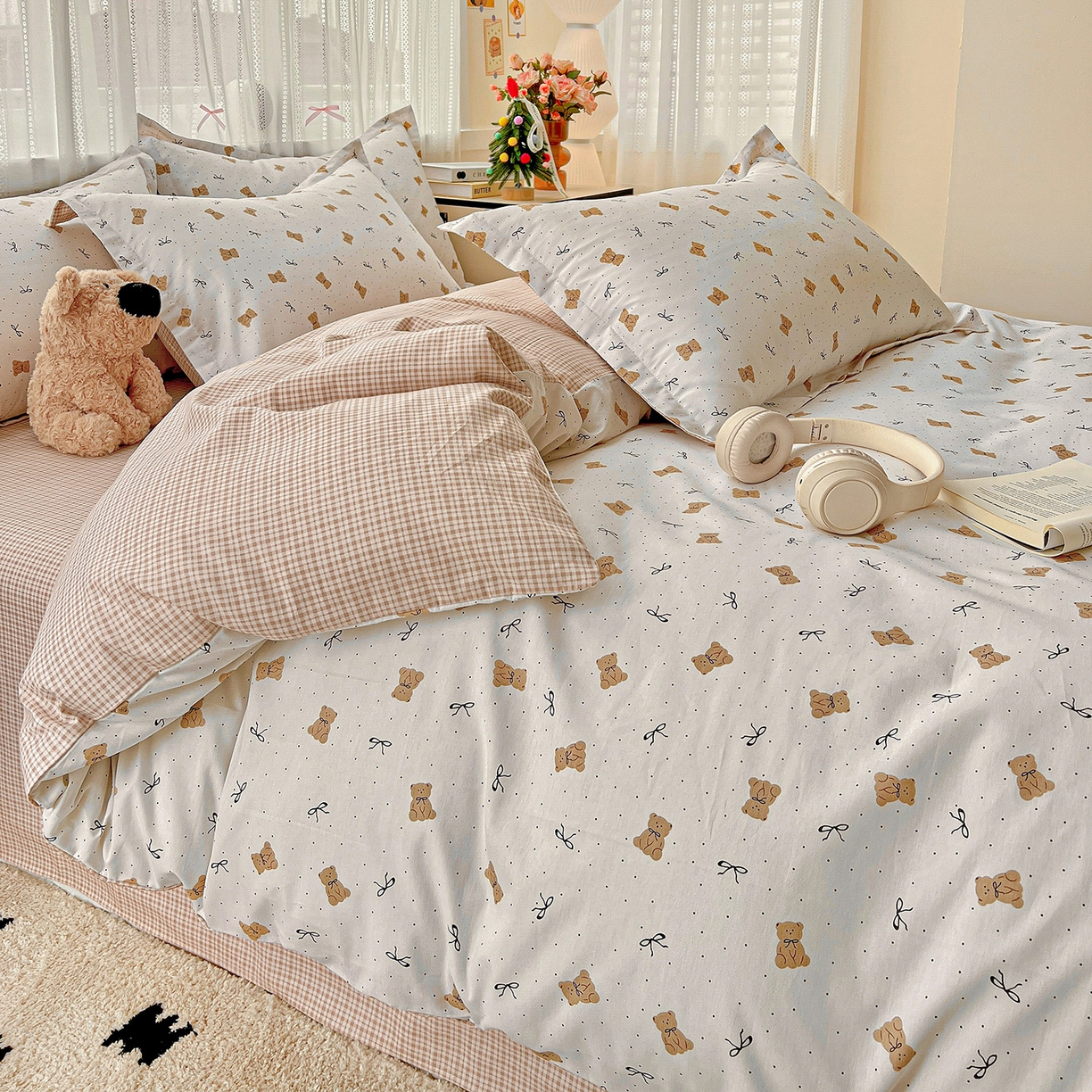 91家纺网 家纺一手货源 找家纺 依庭 2025春夏新款12868全棉纯棉印花卡通系列单被套 被套单件 柴犬日出