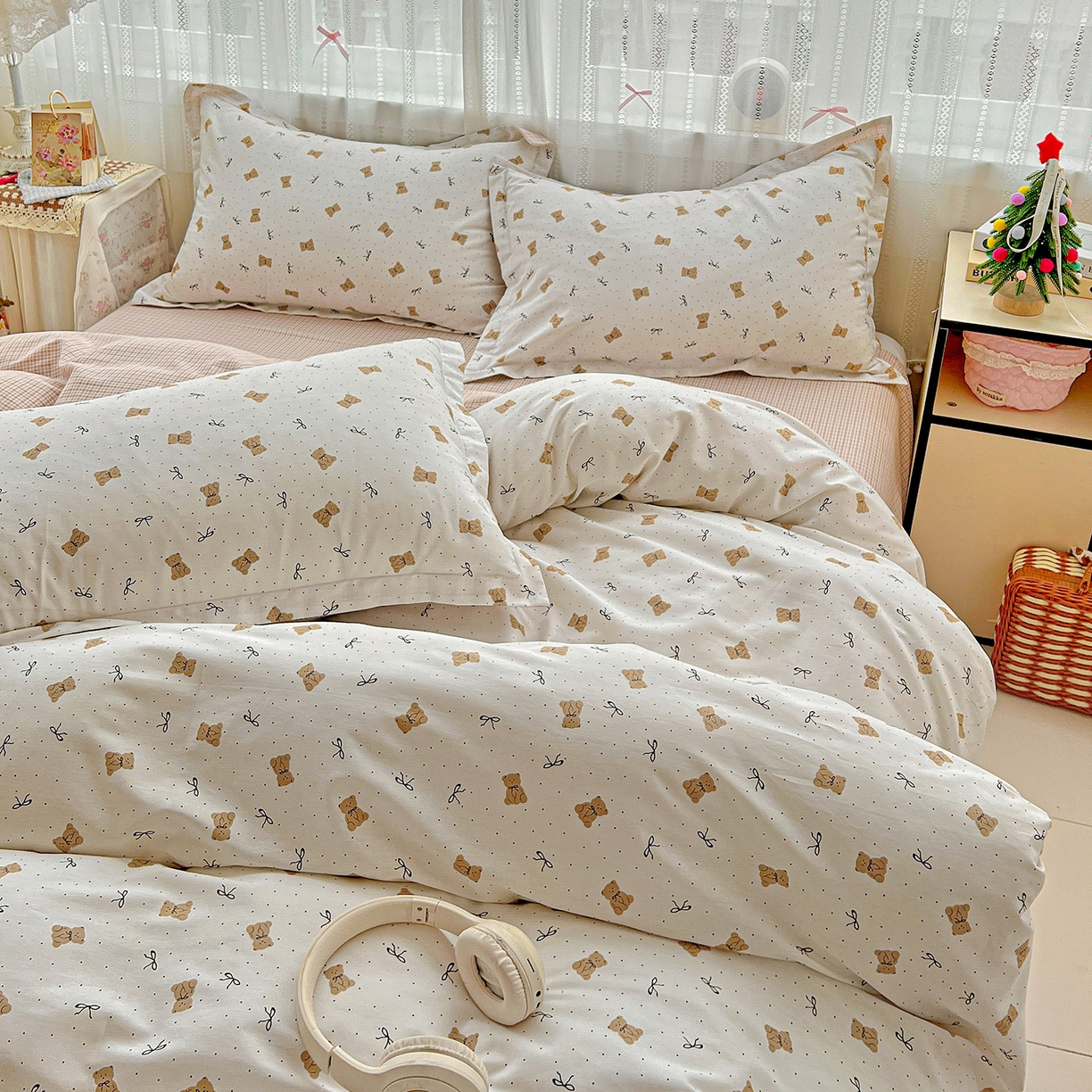 91家纺网 家纺一手货源 找家纺 依庭 2025春夏新款12868全棉纯棉印花卡通系列单被套 被套单件 柴犬日出