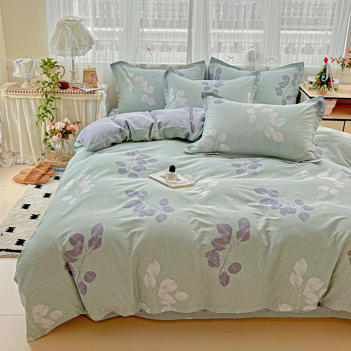 91家纺网 家纺一手货源 找家纺 依庭 2025春夏新款12868全棉纯棉印花卡通系列单被套 被套单件 童趣蜜歌