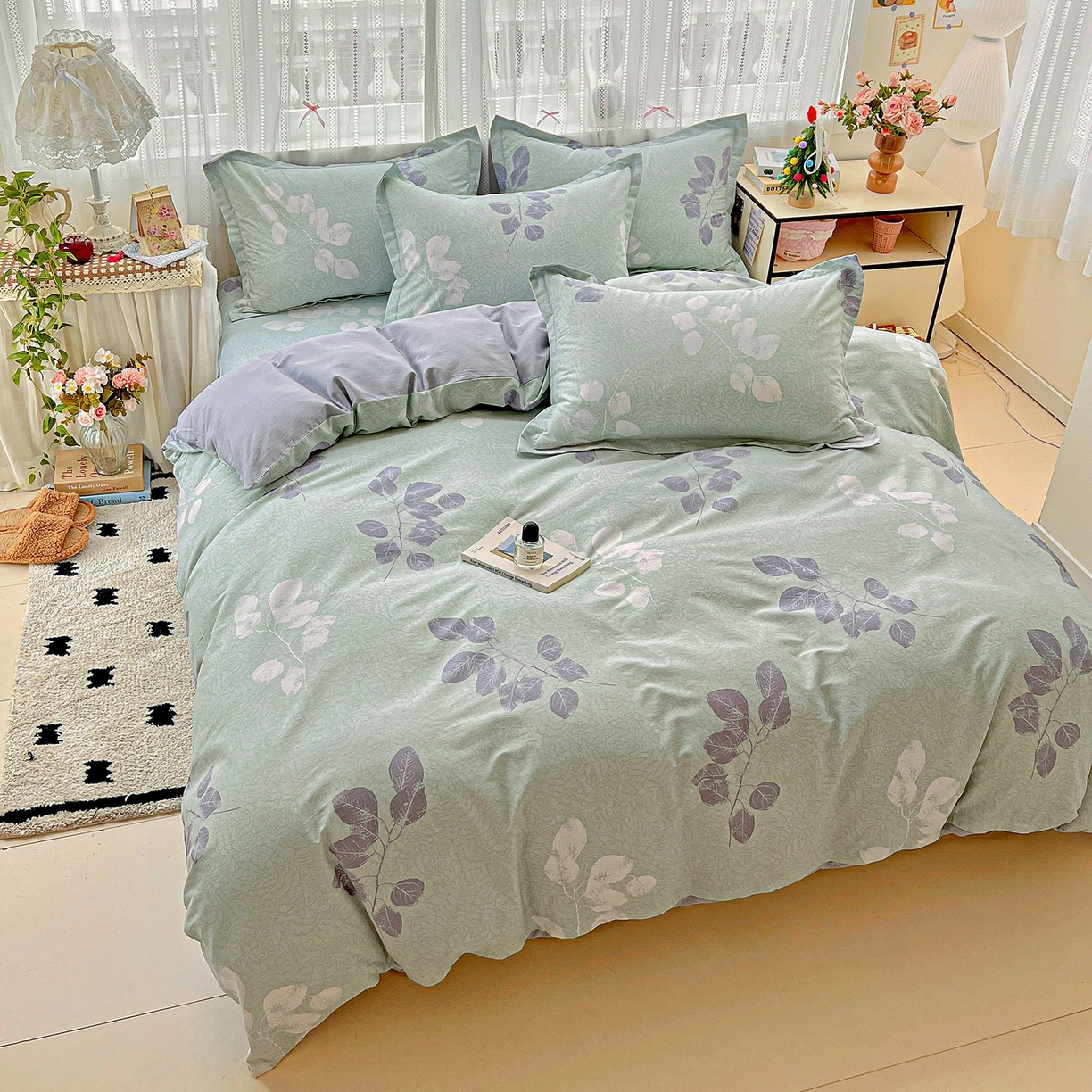 91家纺网 家纺一手货源 找家纺 依庭 2025春夏新款12868全棉纯棉印花卡通系列单被套 被套单件 童趣蜜歌