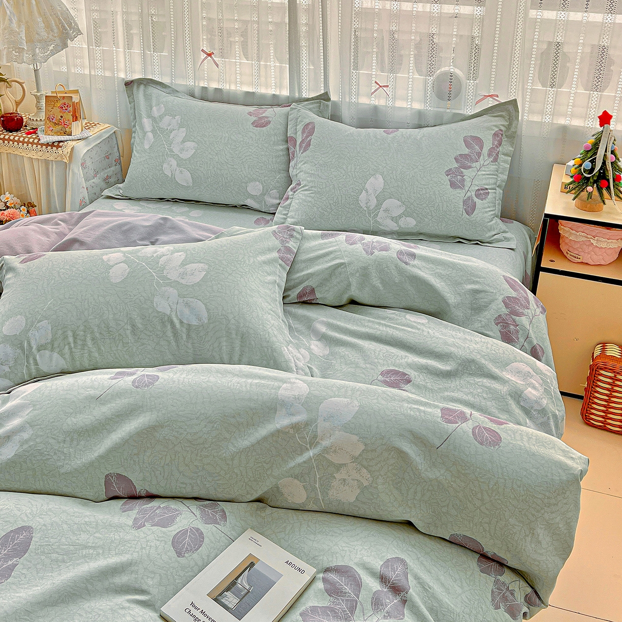 91家纺网 家纺一手货源 找家纺 依庭 2025春夏新款12868全棉纯棉印花卡通系列单被套 被套单件 童趣蜜歌