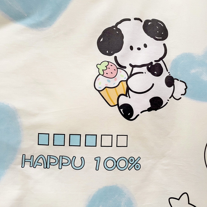 91家纺网 家纺一手货源 找家纺 依庭 2025春夏新款12868全棉纯棉印花卡通系列单被套 被套单件 小熊慕斯