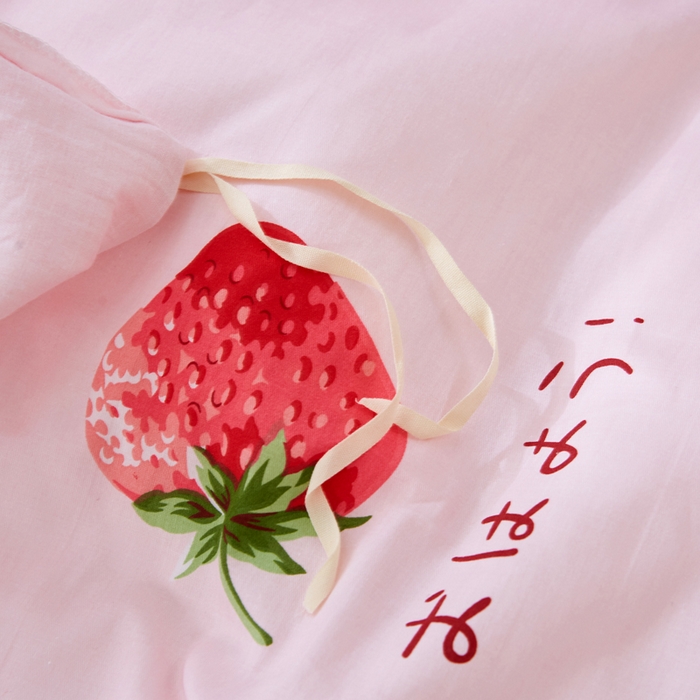 91家纺网 家纺一手货源 找家纺 依庭 2025春夏新款12868全棉纯棉印花卡通系列单被套 被套单件 熊熊奶冻