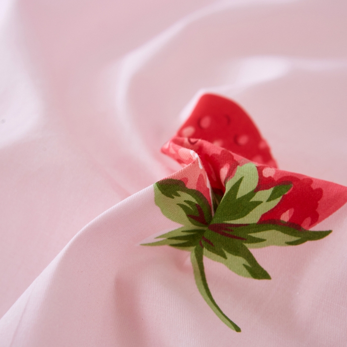 91家纺网 家纺一手货源 找家纺 依庭 2025春夏新款12868全棉纯棉印花卡通系列单被套 被套单件 熊熊奶冻