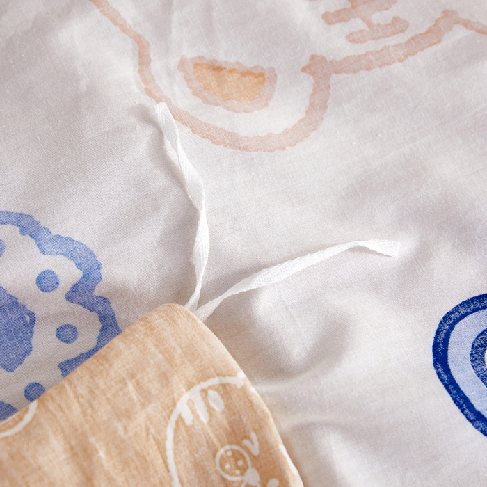 91家纺网 家纺一手货源 找家纺 依庭 2025春夏新款12868全棉纯棉印花卡通系列单被套 被套单件 浮云初梦