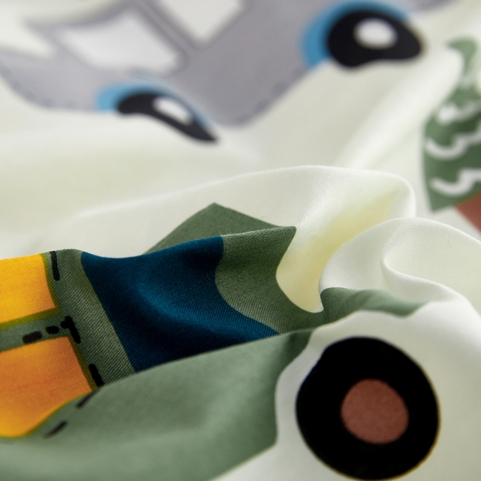 91家纺网 家纺一手货源 找家纺 依庭 2025春夏新款12868全棉纯棉印花卡通系列单被套 被套单件 浮云初梦