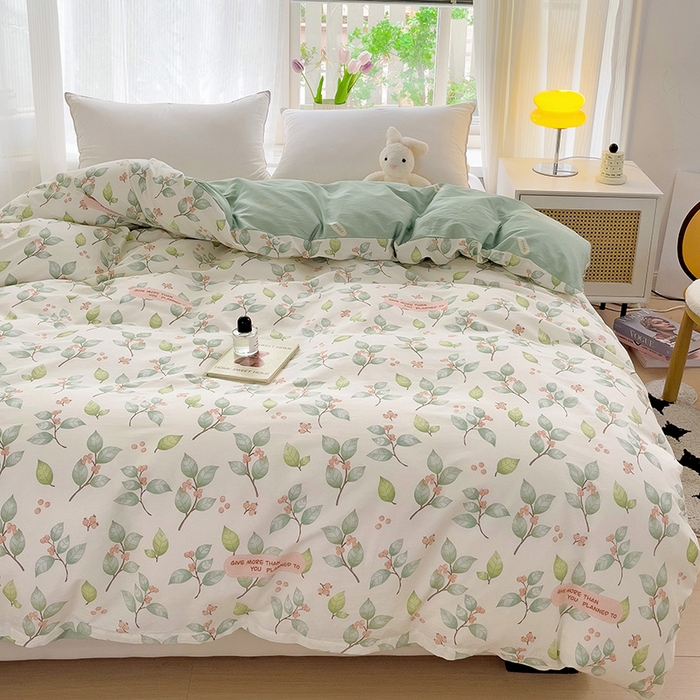 91家纺网 家纺一手货源 找家纺 依庭 2025春夏新款12868全棉纯棉印花卡通系列单被套 被套单件 浮云初梦