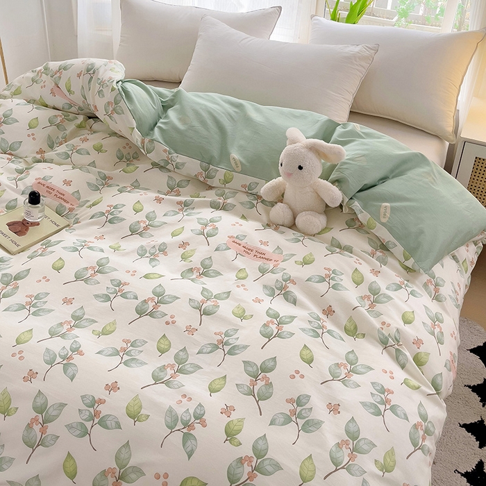 91家纺网 家纺一手货源 找家纺 依庭 2025春夏新款12868全棉纯棉印花卡通系列单被套 被套单件 浮云初梦