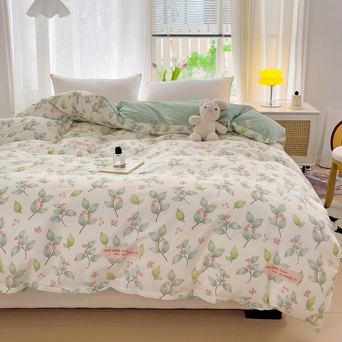 91家纺网 家纺一手货源 找家纺 依庭 2025春夏新款12868全棉纯棉印花卡通系列单被套 被套单件 浮云初梦