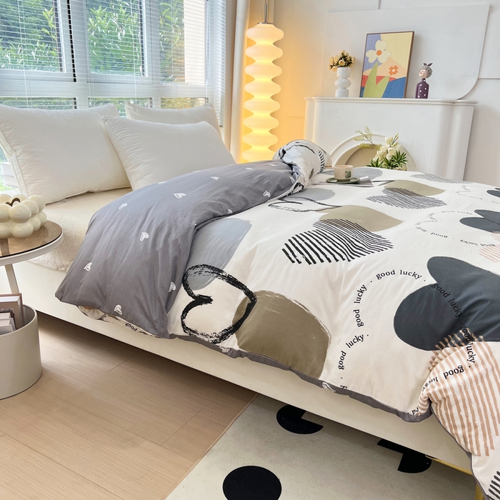 91家纺网 家纺一手货源 找家纺 依庭 2025春夏新款12868全棉纯棉印花卡通系列单被套 被套单件 浮云初梦