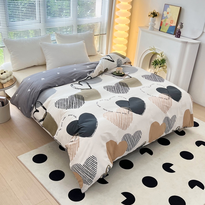 91家纺网 家纺一手货源 找家纺 依庭 2025春夏新款12868全棉纯棉印花卡通系列单被套 被套单件 浮云初梦