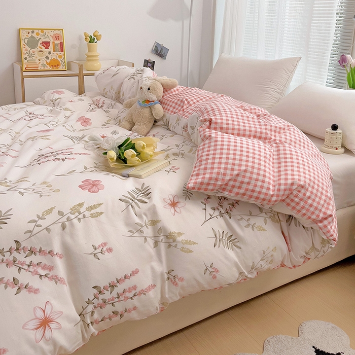 91家纺网 家纺一手货源 找家纺 依庭 2025春夏新款12868全棉纯棉印花卡通系列单被套 被套单件 浮云初梦