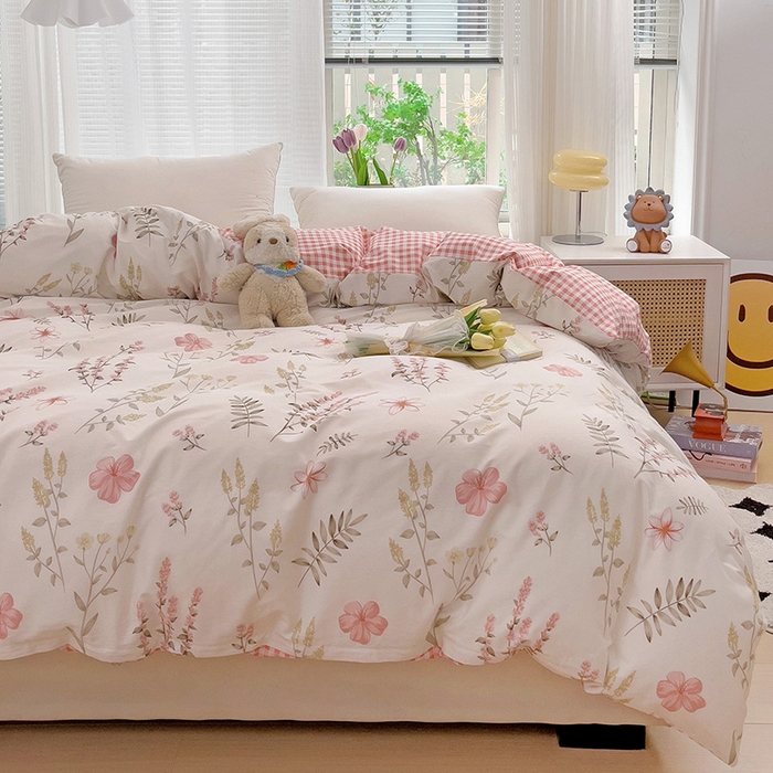 91家纺网 家纺一手货源 找家纺 依庭 2025春夏新款12868全棉纯棉印花卡通系列单被套 被套单件 浮云初梦