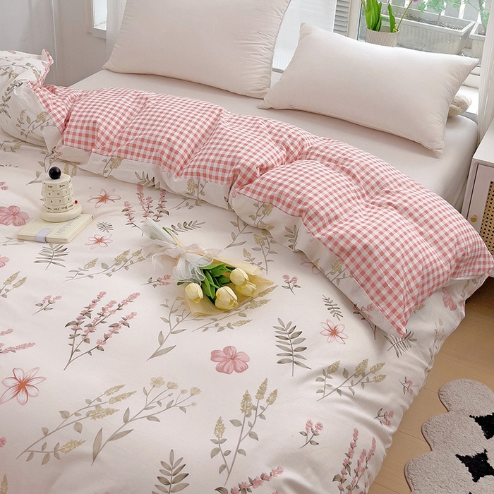 91家纺网 家纺一手货源 找家纺 依庭 2025春夏新款12868全棉纯棉印花卡通系列单被套 被套单件 浮云初梦