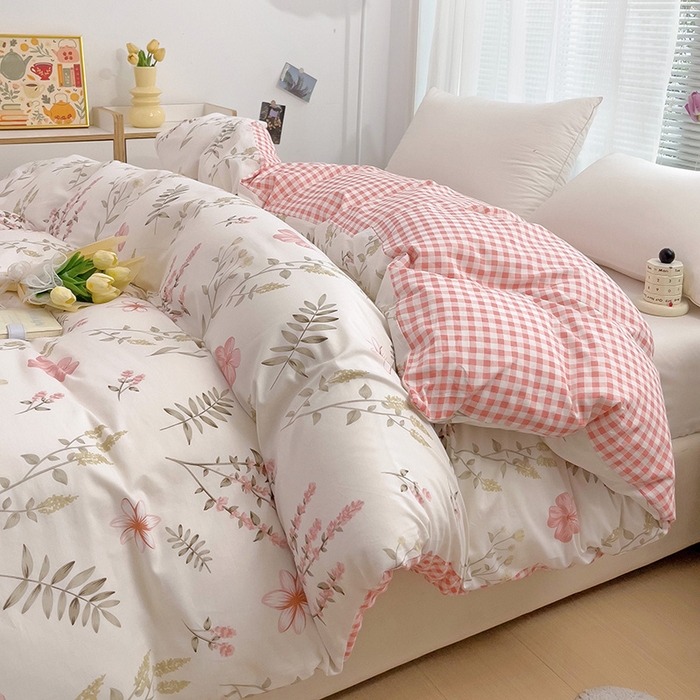 91家纺网 家纺一手货源 找家纺 依庭 2025春夏新款12868全棉纯棉印花卡通系列单被套 被套单件 浮云初梦