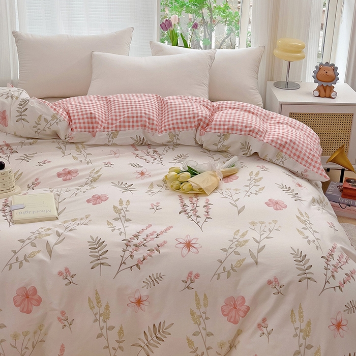 91家纺网 家纺一手货源 找家纺 依庭 2025春夏新款12868全棉纯棉印花卡通系列单被套 被套单件 浮云初梦