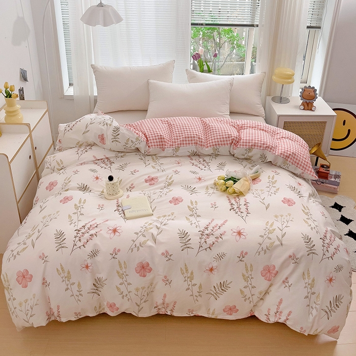 91家纺网 家纺一手货源 找家纺 依庭 2025春夏新款12868全棉纯棉印花卡通系列单被套 被套单件 浮云初梦