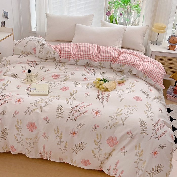 91家纺网 家纺一手货源 找家纺 依庭 2025春夏新款12868全棉纯棉印花卡通系列单被套 被套单件 浮云初梦