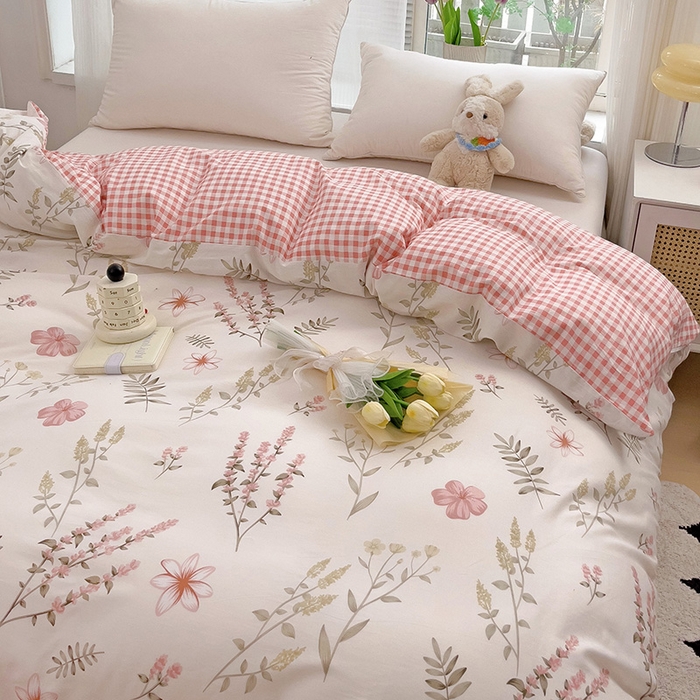 91家纺网 家纺一手货源 找家纺 依庭 2025春夏新款12868全棉纯棉印花卡通系列单被套 被套单件 浮云初梦