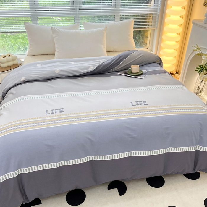 91家纺网 家纺一手货源 找家纺 依庭 2025春夏新款12868全棉纯棉印花卡通系列单被套 被套单件 浮云初梦