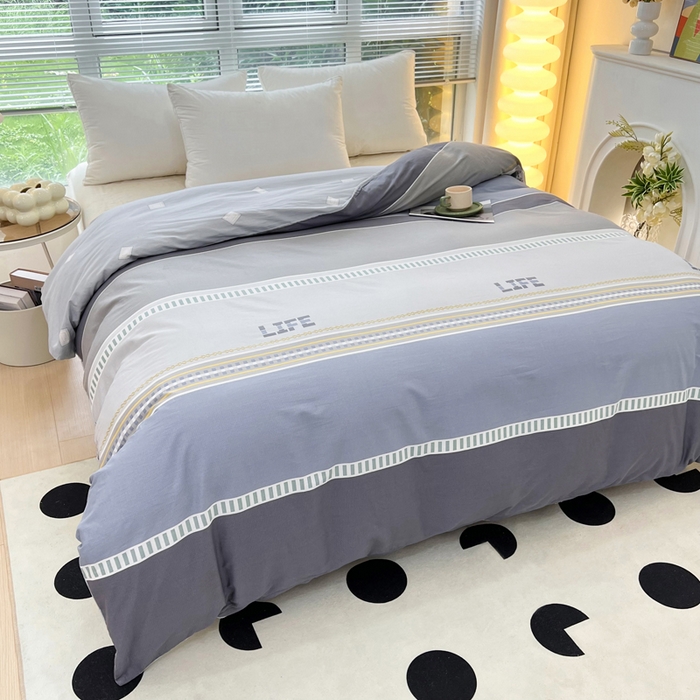 91家纺网 家纺一手货源 找家纺 依庭 2025春夏新款12868全棉纯棉印花卡通系列单被套 被套单件 浮云初梦