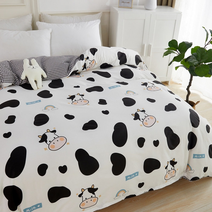 91家纺网 家纺一手货源 找家纺 依庭 2025春夏新款12868全棉纯棉印花卡通系列单被套 被套单件 浮云初梦