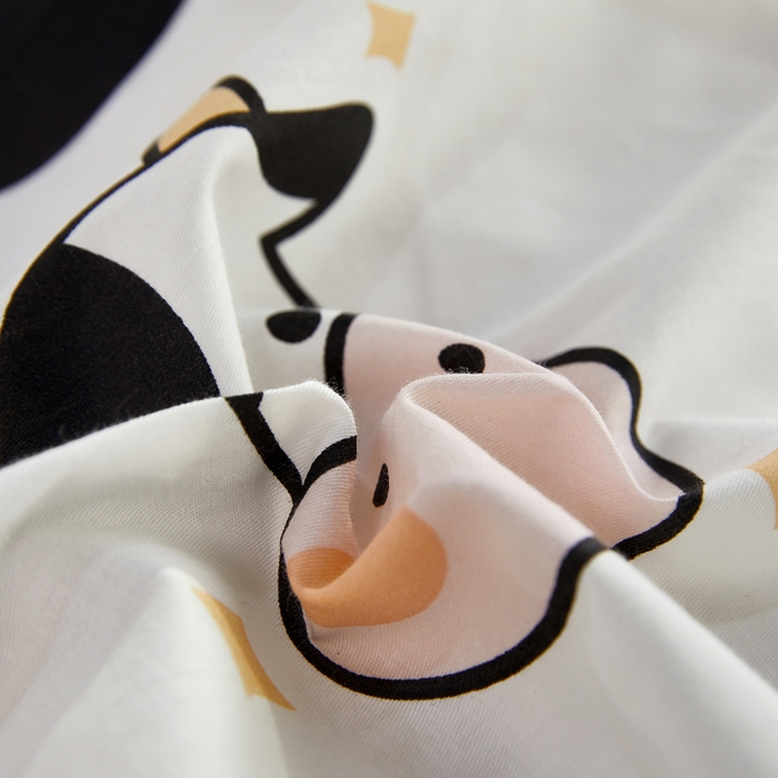 91家纺网 家纺一手货源 找家纺 依庭 2025春夏新款12868全棉纯棉印花卡通系列单被套 被套单件 浮云初梦