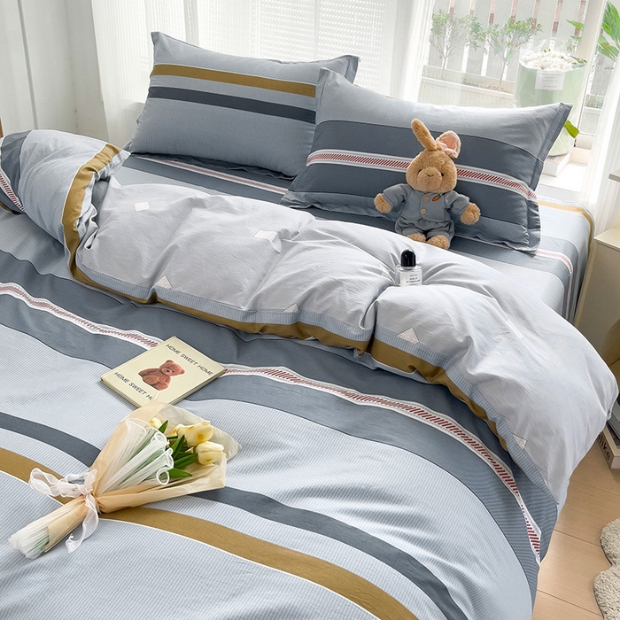 91家纺网 家纺一手货源 找家纺 依庭 2025春夏新款12868全棉纯棉印花卡通系列单被套 被套单件 浮云初梦