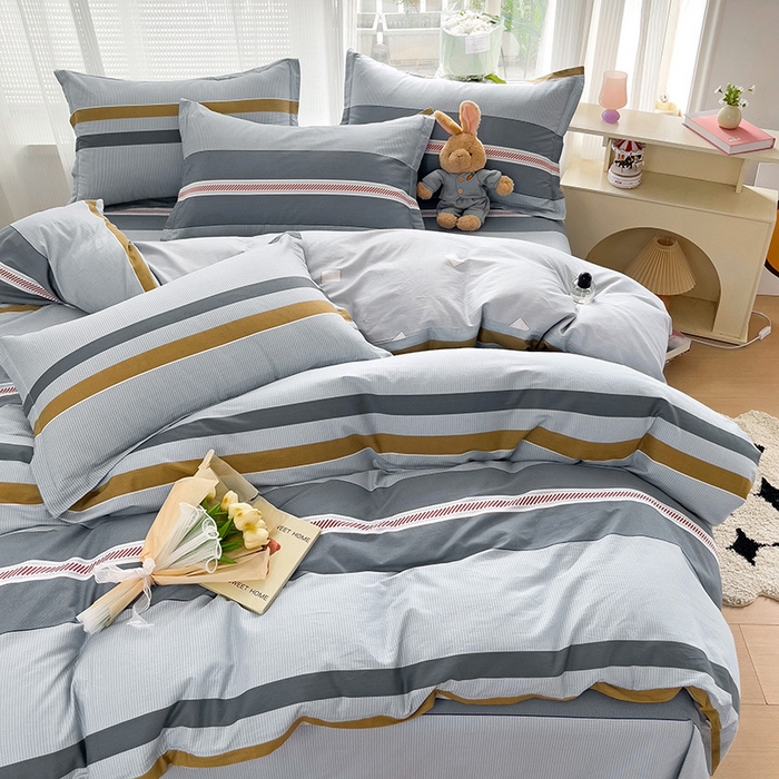 91家纺网 家纺一手货源 找家纺 依庭 2025春夏新款12868全棉纯棉印花卡通系列单被套 被套单件 浮云初梦