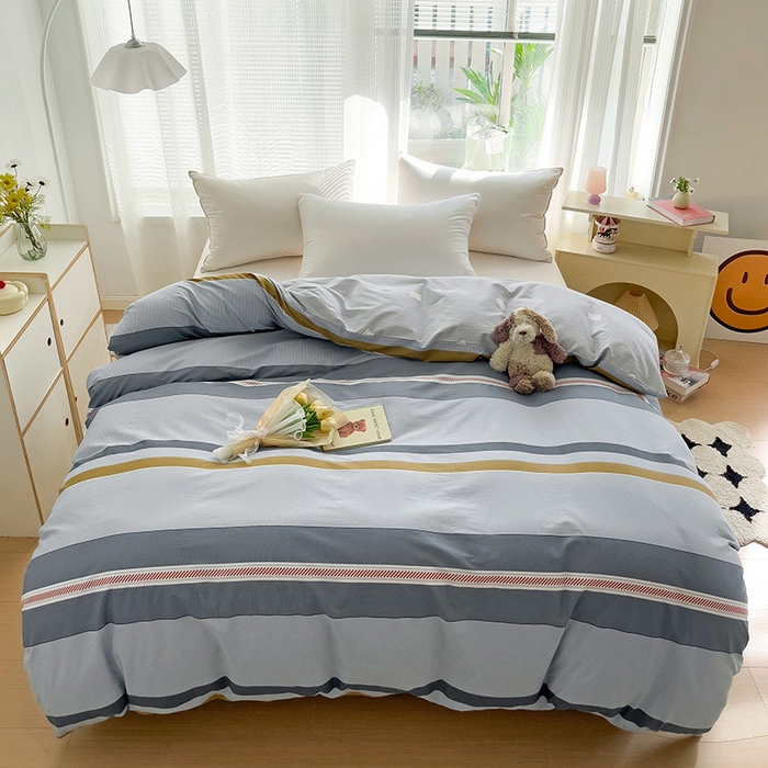 91家纺网 家纺一手货源 找家纺 依庭 2025春夏新款12868全棉纯棉印花卡通系列单被套 被套单件 浮云初梦