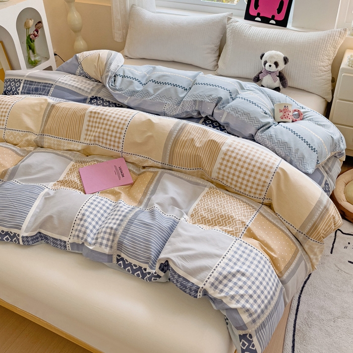 91家纺网 家纺一手货源 找家纺 依庭 2025春夏新款12868全棉纯棉印花卡通系列单被套 被套单件 浮云初梦