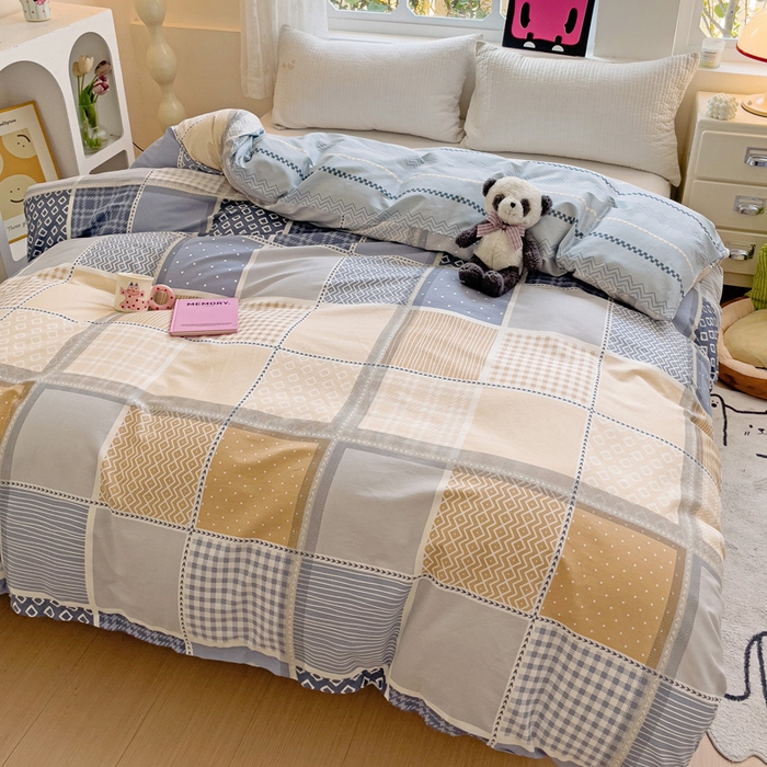 91家纺网 家纺一手货源 找家纺 依庭 2025春夏新款12868全棉纯棉印花卡通系列单被套 被套单件 浮云初梦