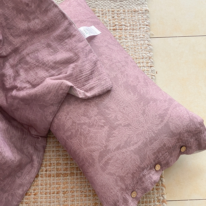 91家纺网 家纺一手货源 找家纺 （总）赫帛 2025新款60支全棉双层纱夏被-鸢尾织物