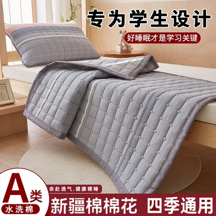 91家纺网 家纺一手货源 找家纺 （总）暖季家纺 2025新款A类水洗棉学生絮叠床护垫