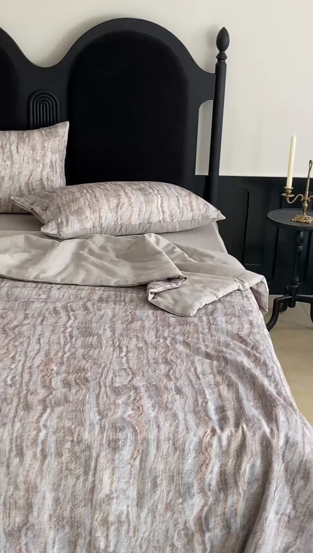 91家纺网 家纺一手货源 找家纺 （总）赫帛 2025新款60支全棉双层纱夏被-云屿沁棕