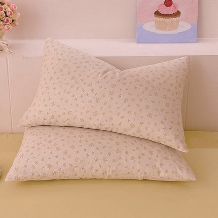 91家纺网 家纺一手货源 找家纺 （总）DoDo 兜兜 2025新款全棉纯棉小温暖双层纱系列单枕套【可定做尺寸】