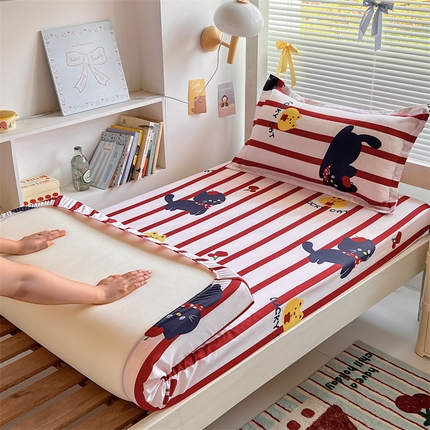 91家纺网 家纺一手货源 找家纺 （总）学生季 爆款90*200床笠单件学生宿舍床垫套外贸供货可定制2025新款