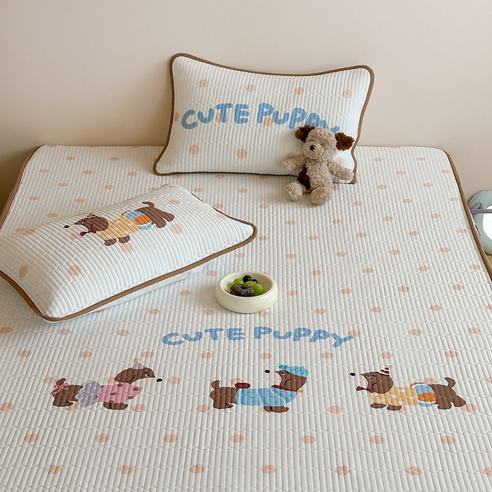 91家纺网 家纺一手货源 找家纺 （总）RYB红黄兰 2025新款ins设计师原创大版小清新超萌卡通冰皮夹棉软凉席