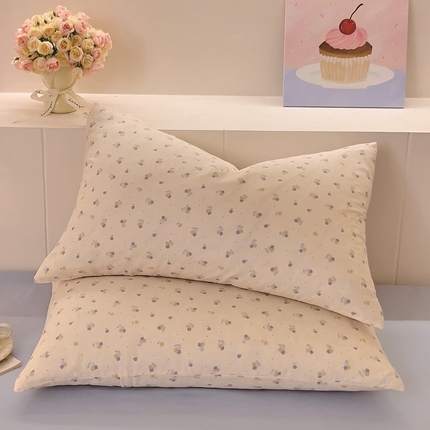 91家纺网 家纺一手货源 找家纺 （总）DoDo 兜兜 2025新款全棉纯棉小温暖双层纱系列单枕套【可定做尺寸】