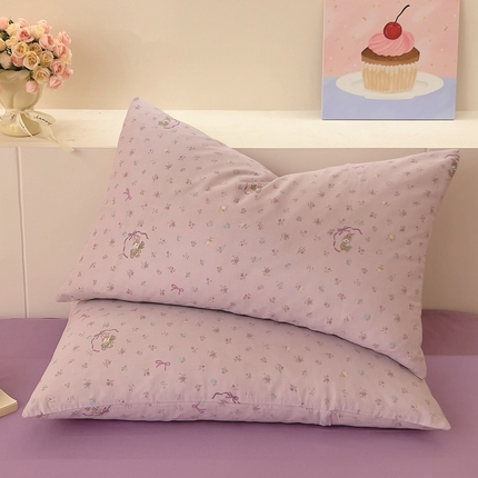 91家纺网 家纺一手货源 找家纺 （总）DoDo 兜兜 2025新款全棉纯棉小温暖双层纱系列单枕套【可定做尺寸】