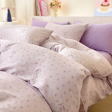 DoDo 兜兜 2025新款全棉纯棉小温暖双层纱四件套【可定做尺寸】 蝴蝶兔兔