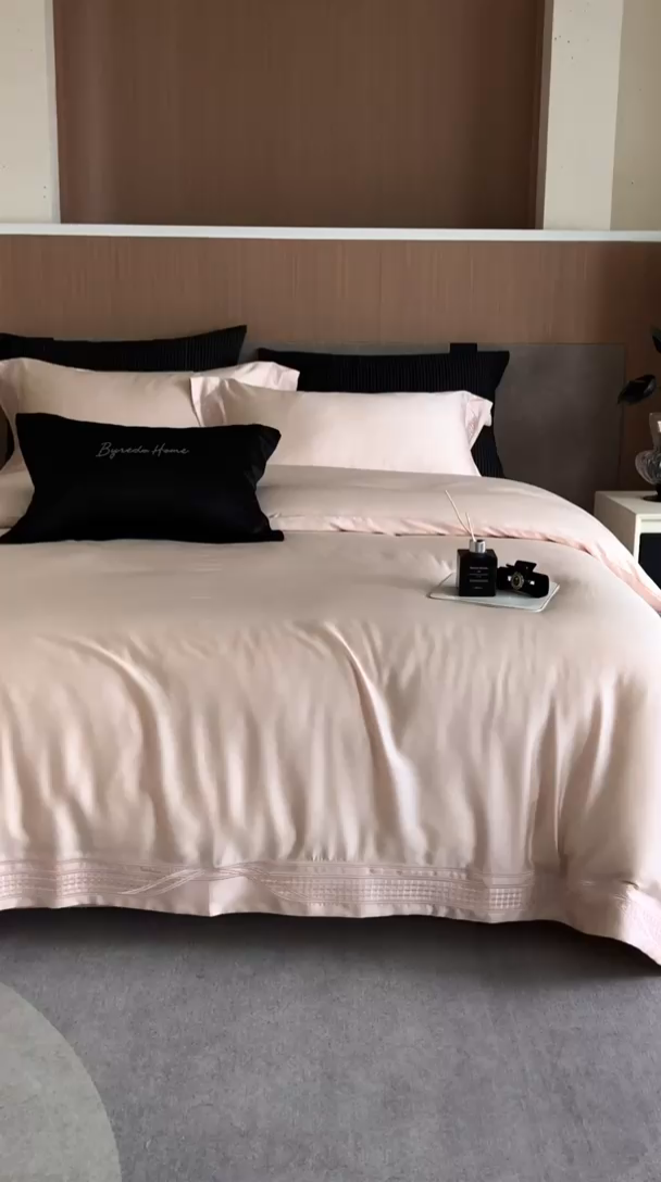 91家纺网 家纺一手货源 找家纺 （总）馨蕊家居 2025新款80SLF奥地利兰精天丝四件套-凯伦