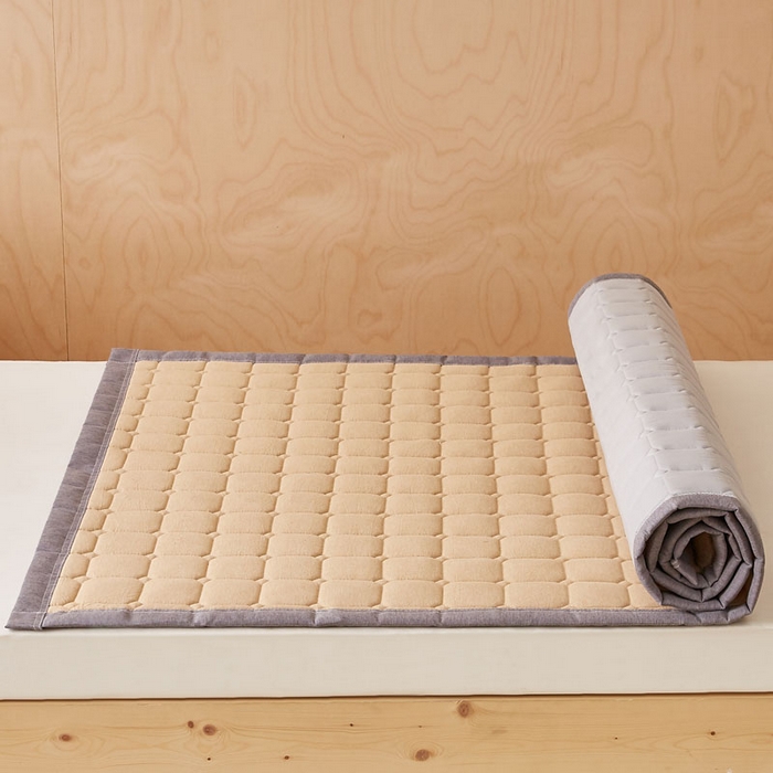 91家纺网 家纺一手货源 找家纺 暖季家纺 2025新款A类水洗棉学生絮叠床护垫 絮叠床护垫-卡其